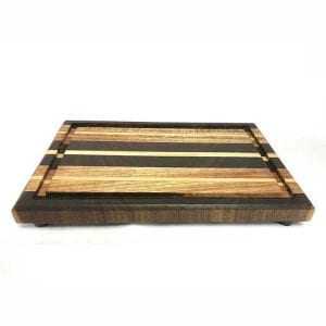edge grain wood plate