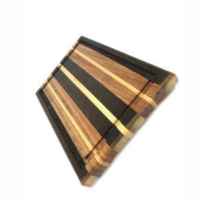 edge grain wood plate